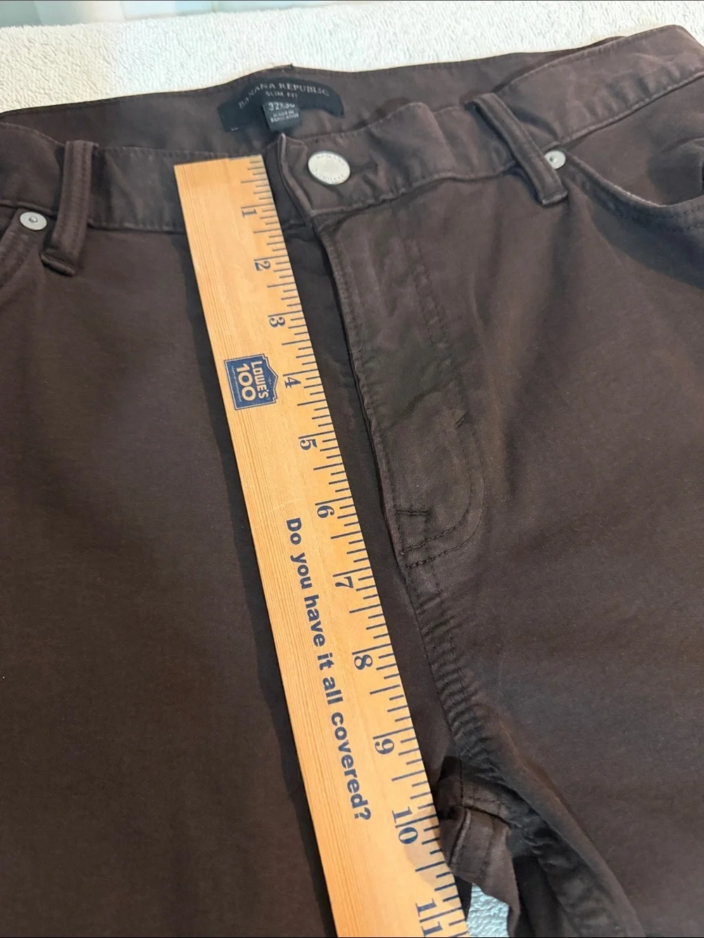 Banana Republic Men's Slim Straight Stretch Jeans in Chocolate Brown 32/30 B5